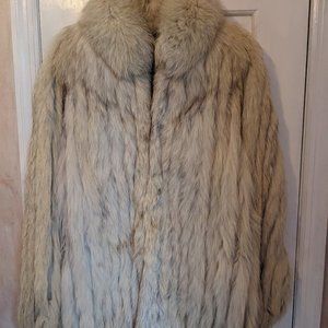 Alaskan Couture Cream Faux Fur Coat Small/Medium